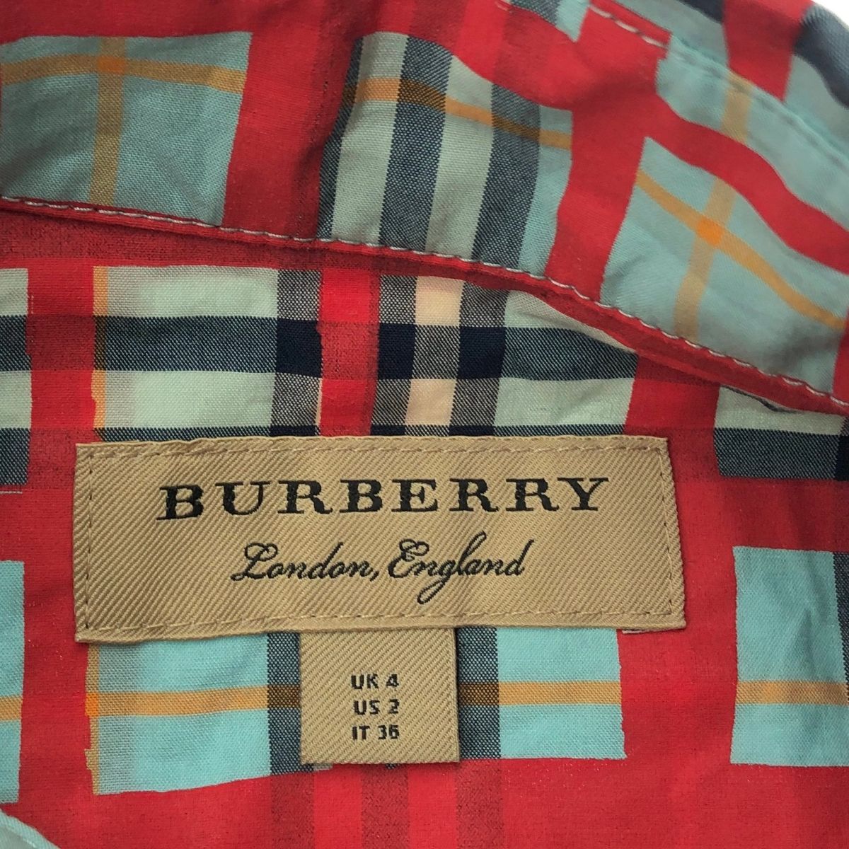 BURBERRY LONDON バーバリーロンドン チェックペイントシャツ サイズ:UK4 チェック柄    マルチカラー レディース / 240001156109 BURBERRY LONDON バーバリーロンドン チェックペイントシャツ サイズ