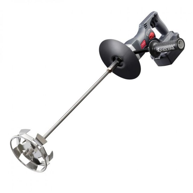 京セラ 旧リョービ 充電式 パワーミキサー かくはん機 DPM180L5 低～中粘度材用 コードレス 電池残量表示付き 撹拌