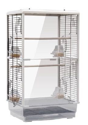 両面クリアタイプ 金網窓 大型鳥かご ゲージ ケージ バードゲージ 鳥小屋 鳥カゴ セキセイインコ 手乗りインコ オウム 透明