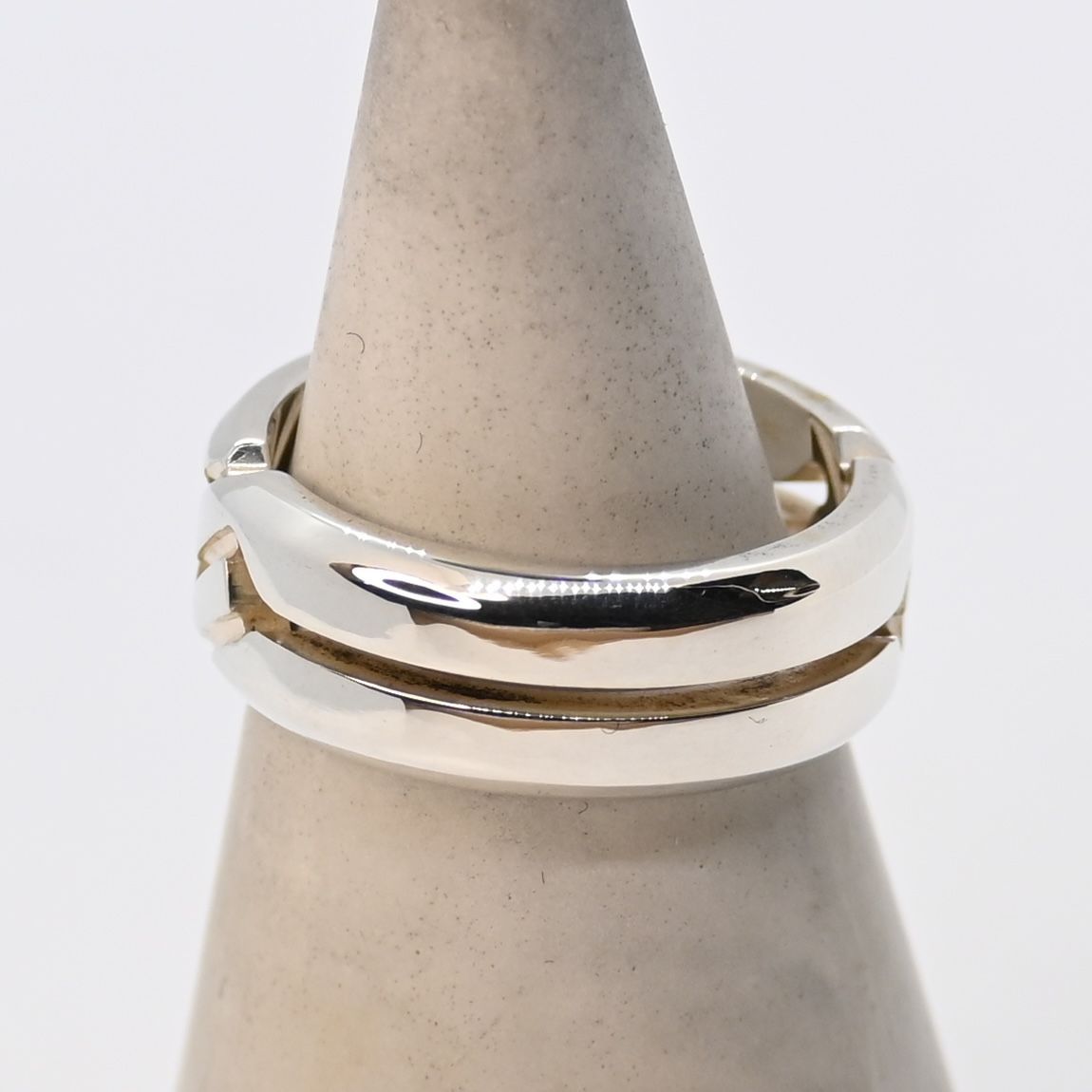 研磨済 GUCCI インフィニティ ノット リング 指輪 12号 シルバー Ag925 グッチ WWW_SHINETEETH_COM