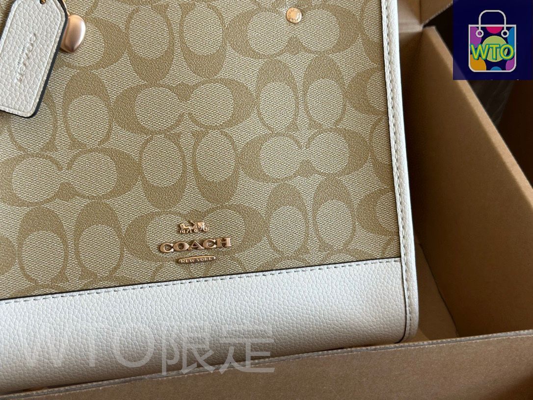 COACH デンプシー トートバッグ - ホワイト 22×21cm | ♥品
