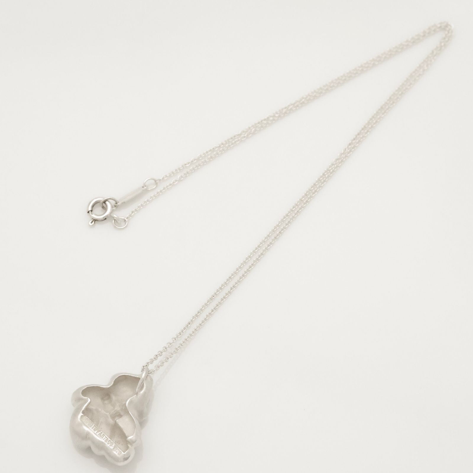 ティファニークマテディベアネックレストップAG925 美品】ティファニー TIFFANY&Co. くま テディベア ネックレス