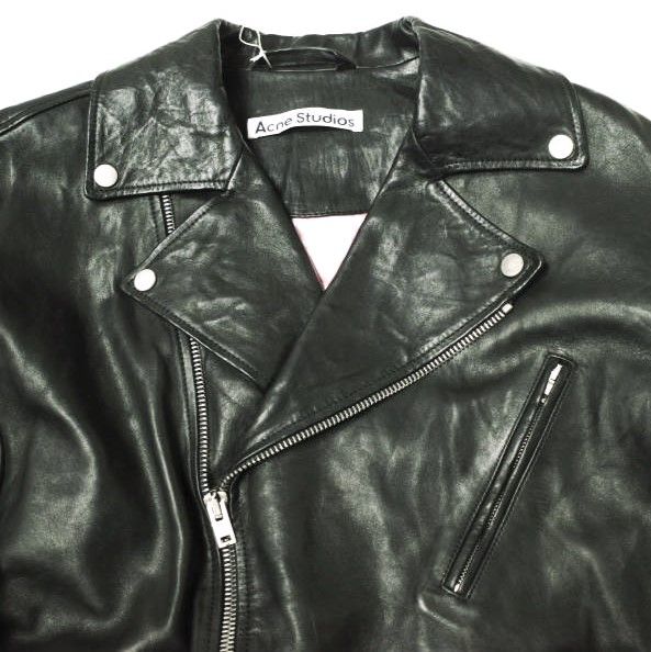 新品 Acne Studios アクネストゥディオズ DISTRESSED LEATHER JACKET