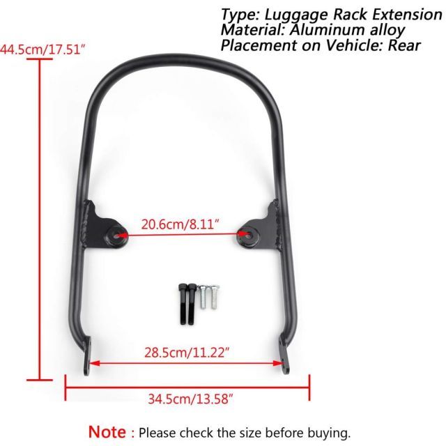 Artudatech ラゲッジラック リアキャリア カワサキ Kawasaki Z-900RS 2018-2020用 パッセンジャー グラブバー ブラック BRIGHTFACE_UK