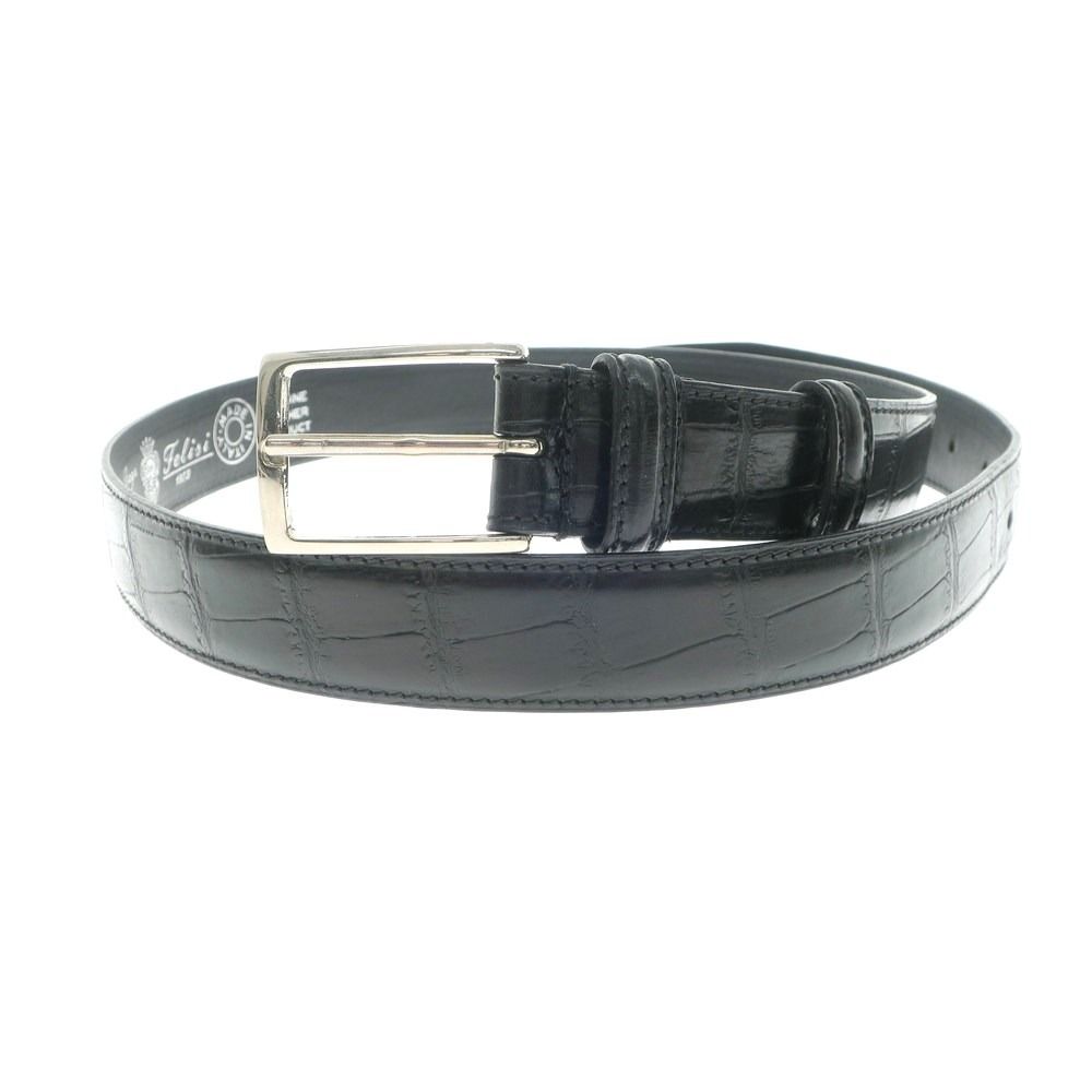 中古】フェリージ Felisi 85/07 クロコダイル型押しレザー ベルト