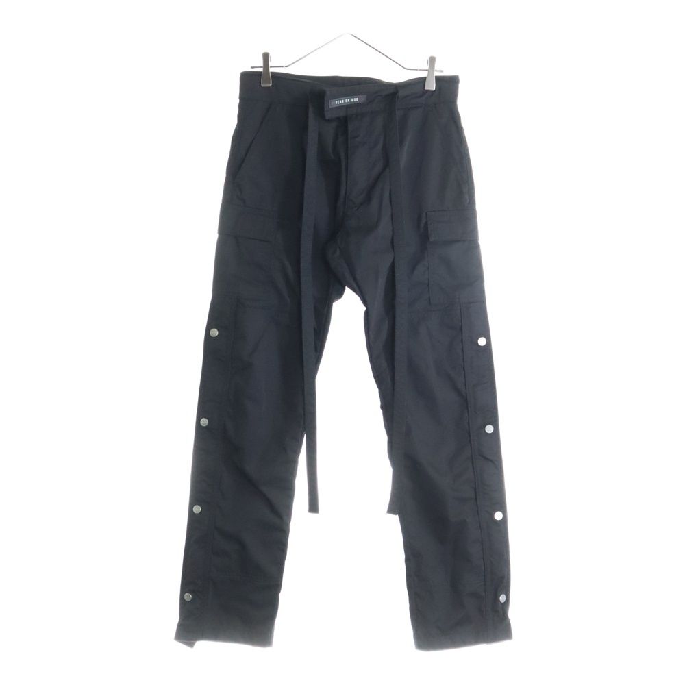 FEAR OF GOD フィアオブゴッド SIXTH COLLECTION NYLON CARGO PANTS シックスス サイドジップ ナイロンカーゴパンツ ブラック FG10-012