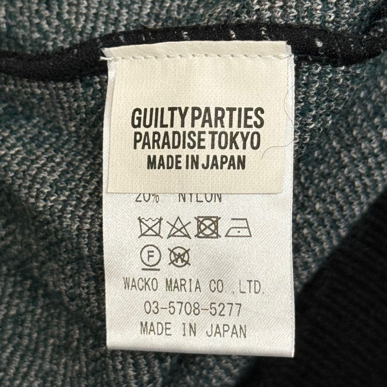 定価60500円 新品 WACKO MARIA DEAD KENNEDYS MOHAIR KNIT JACQUARD