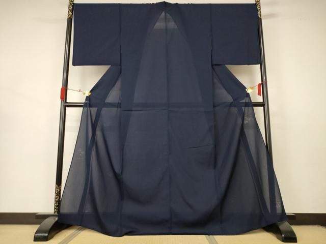 平和屋着物＊夏物 色無地 紗 流水花文 正絹 AABB2511jd