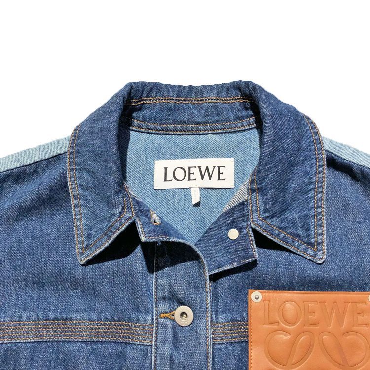 【未使用タグ付き】LOEWE ロエベ ワークウェアジャケット デニム アナグラム アナグラム ジャケット（デニム） ブルー - LOEWE