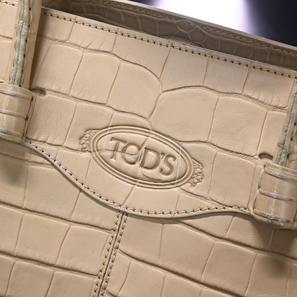 本物 極上品 トッズ 極希少 最高級マットクロコダイルレザー ダブル  