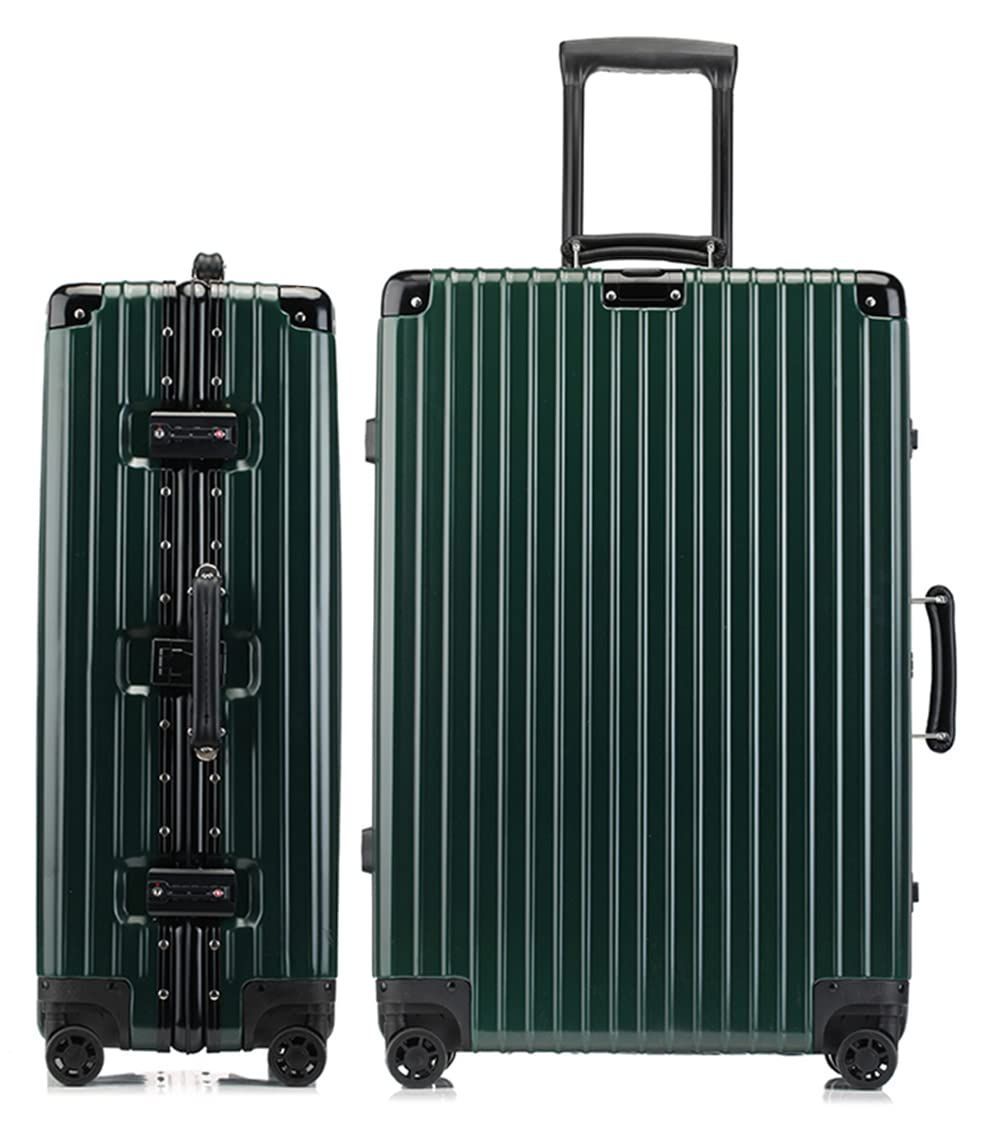 色: 緑色】[lanbao] スーツケース アルミフレーム 軽量 キャリーケーの