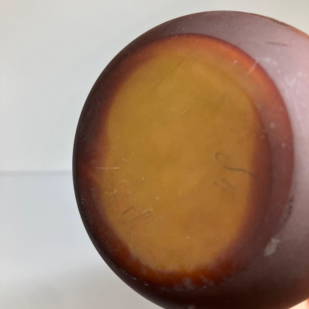 アンティーク　フランス在銘酸化腐食彫小花瓶高さ16cm 東K5-0729②トヒエ アンティーク フランス在銘酸化腐食彫小花瓶高さ16cm 東K5-0729②トヒエ