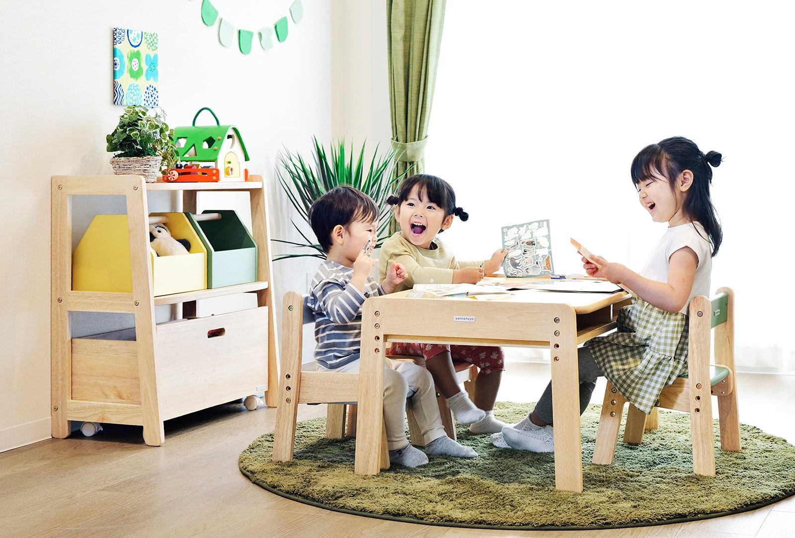 大和屋 ノスタ リトルデスク リトルチェア yamatoya セット ナチュラル