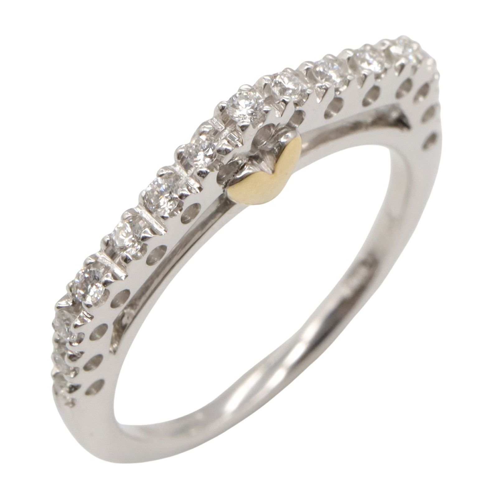 ジュエリー JEWELRY リング 指輪 ダイヤモンド リング ﾀﾞｲﾔ 2.9g 9.5 ダイヤモンド K18 イエローゴールド リング レディース Used A