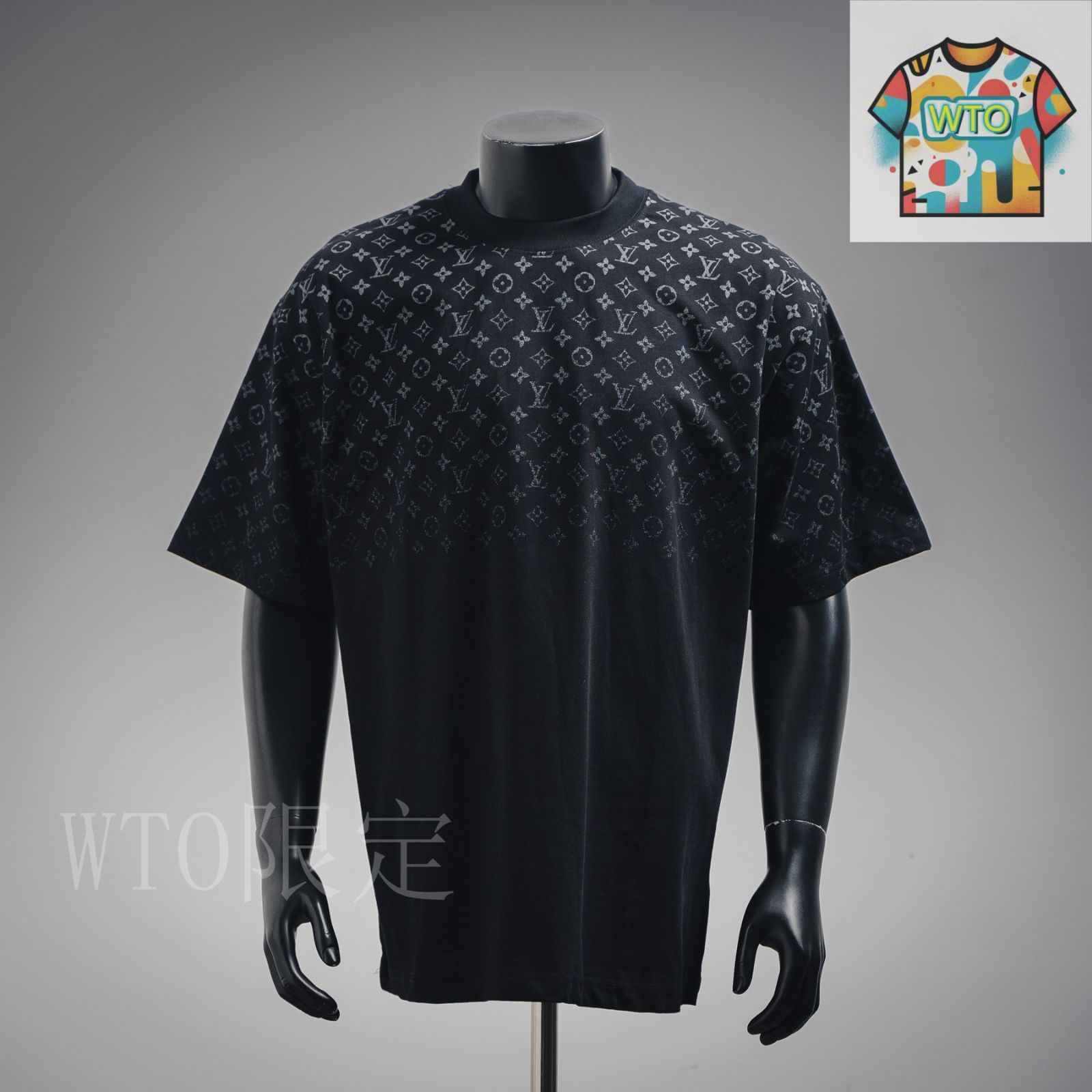 今日特価】LOUIS VUITTON LV 2025SS グラデーション肩文字半袖 T