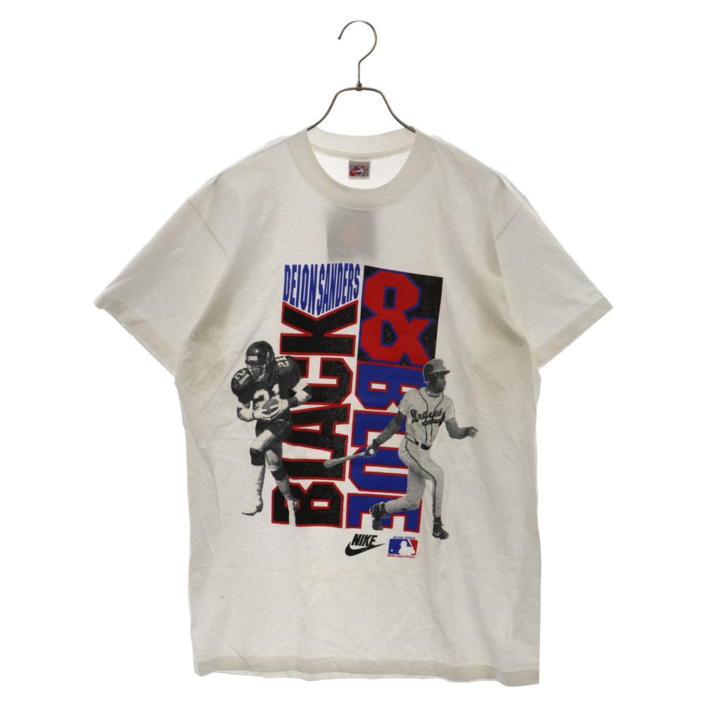 NIKE (ナイキ) 90s VINTAGE ヴィンテージ DEION SANDERS ディオンサンダースプリントクルーネック半袖Tシャツ ホワイト 660695-100