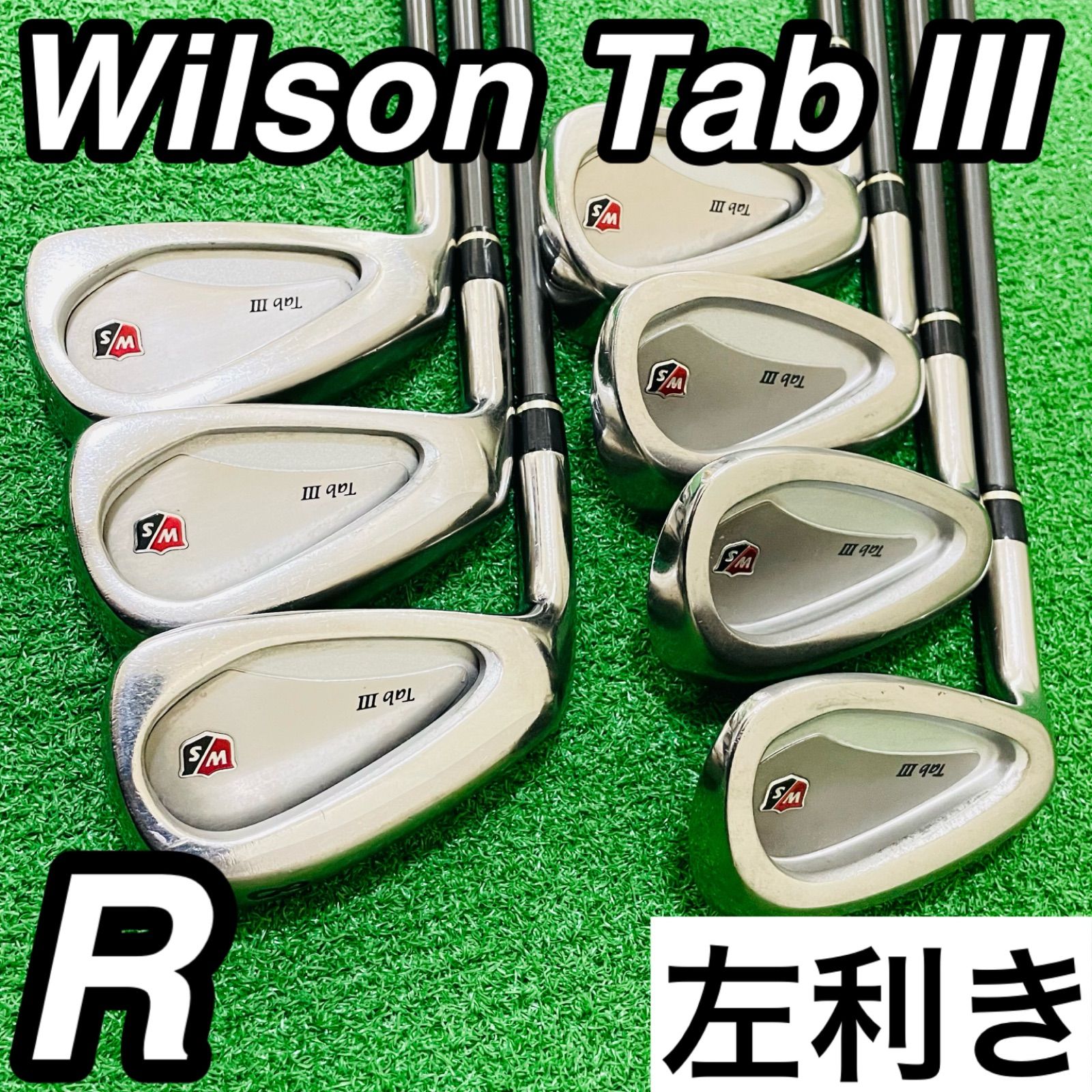 9194 Wilson Tab Ⅲ ウィルソン レフティ 左利き アイアン7本セット フレックスR 6.7.8.9.P.A.S 送料無料 匿名配送