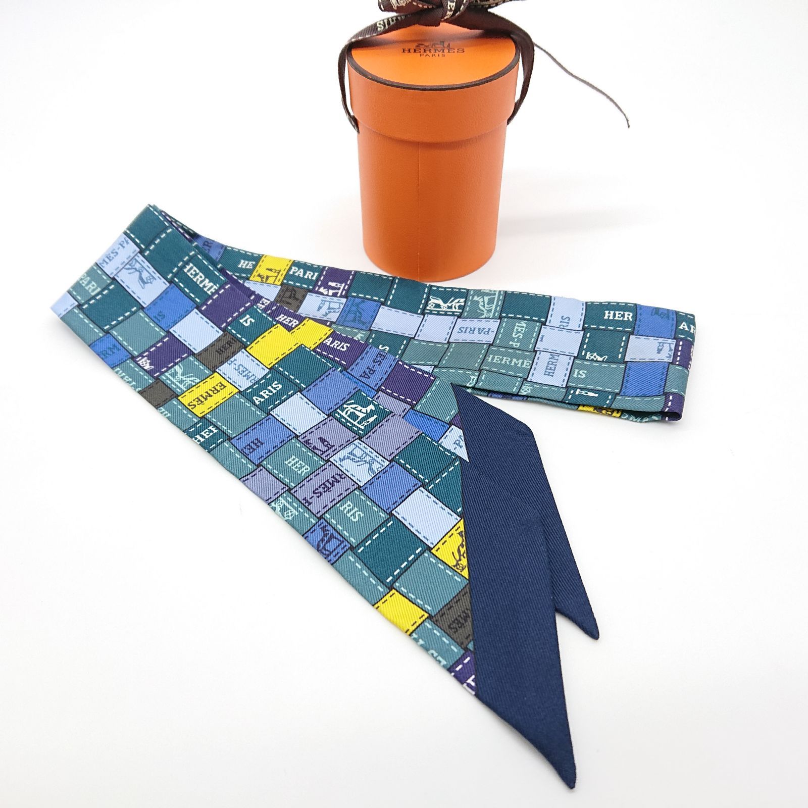 HERMES エルメス ツイリー ボルデュック•チェック 人気柄 新品未使用