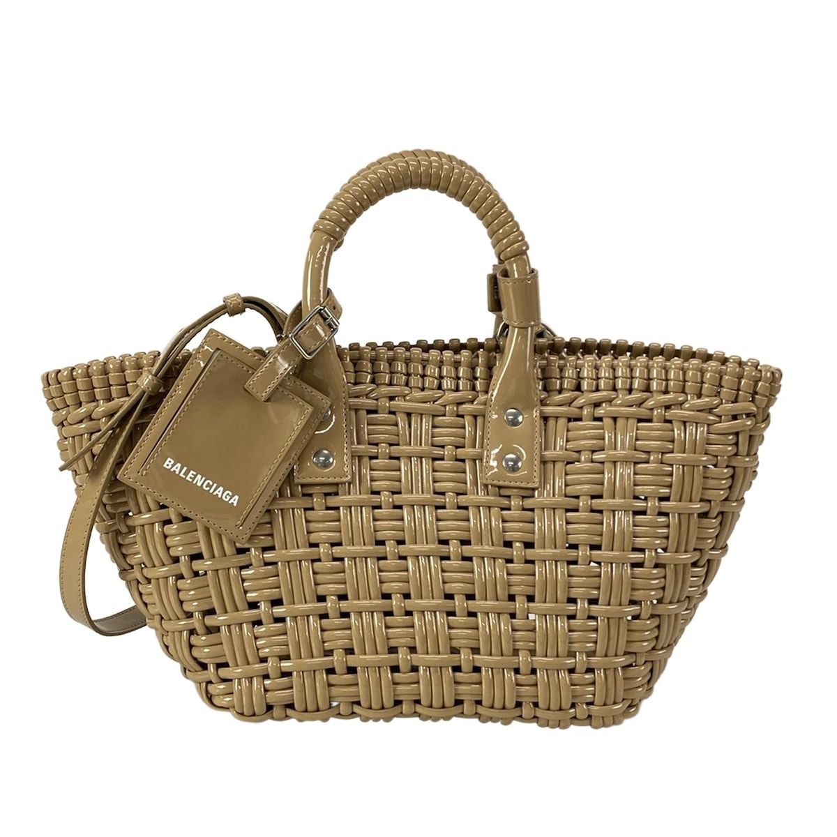 バレンシアガ キャンバストートバッグ ベージュ BALENCIAGA(バレンシアガ) トートバッグ美品 ビストロ XS