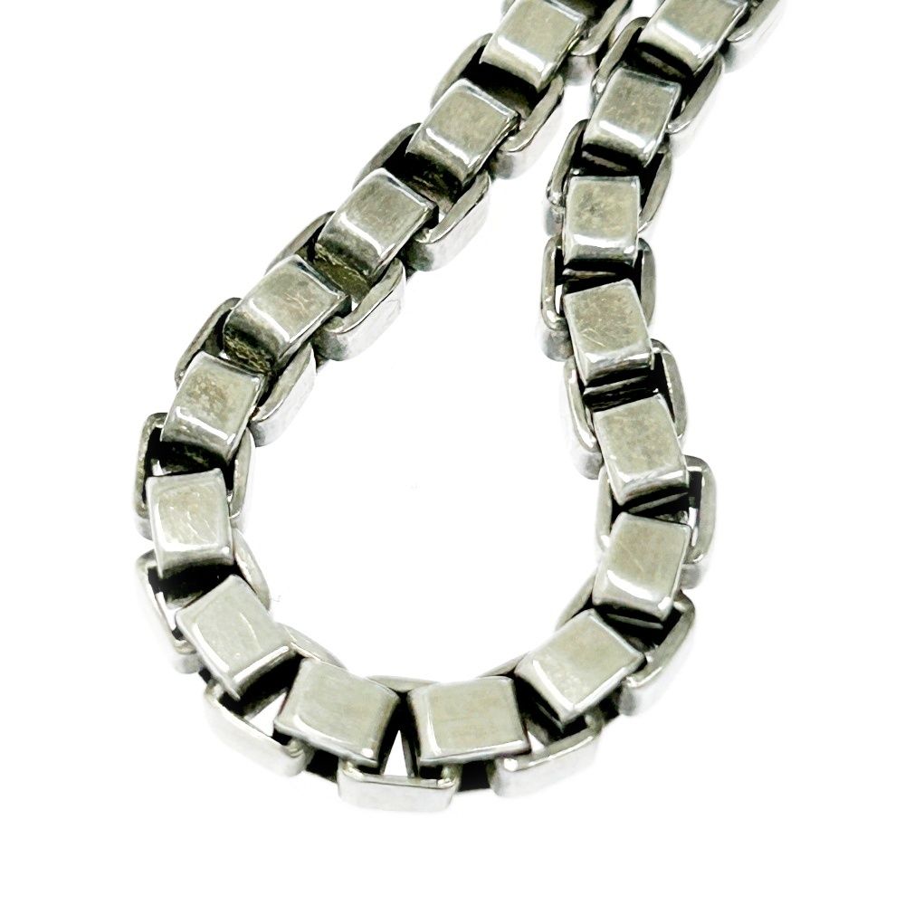 17cm　Tiffany & Co. 925シルバー ベネチアン　ブレスレット ティファニー TIFFANY&CO. ベネチアンリンク ID ブレスレット