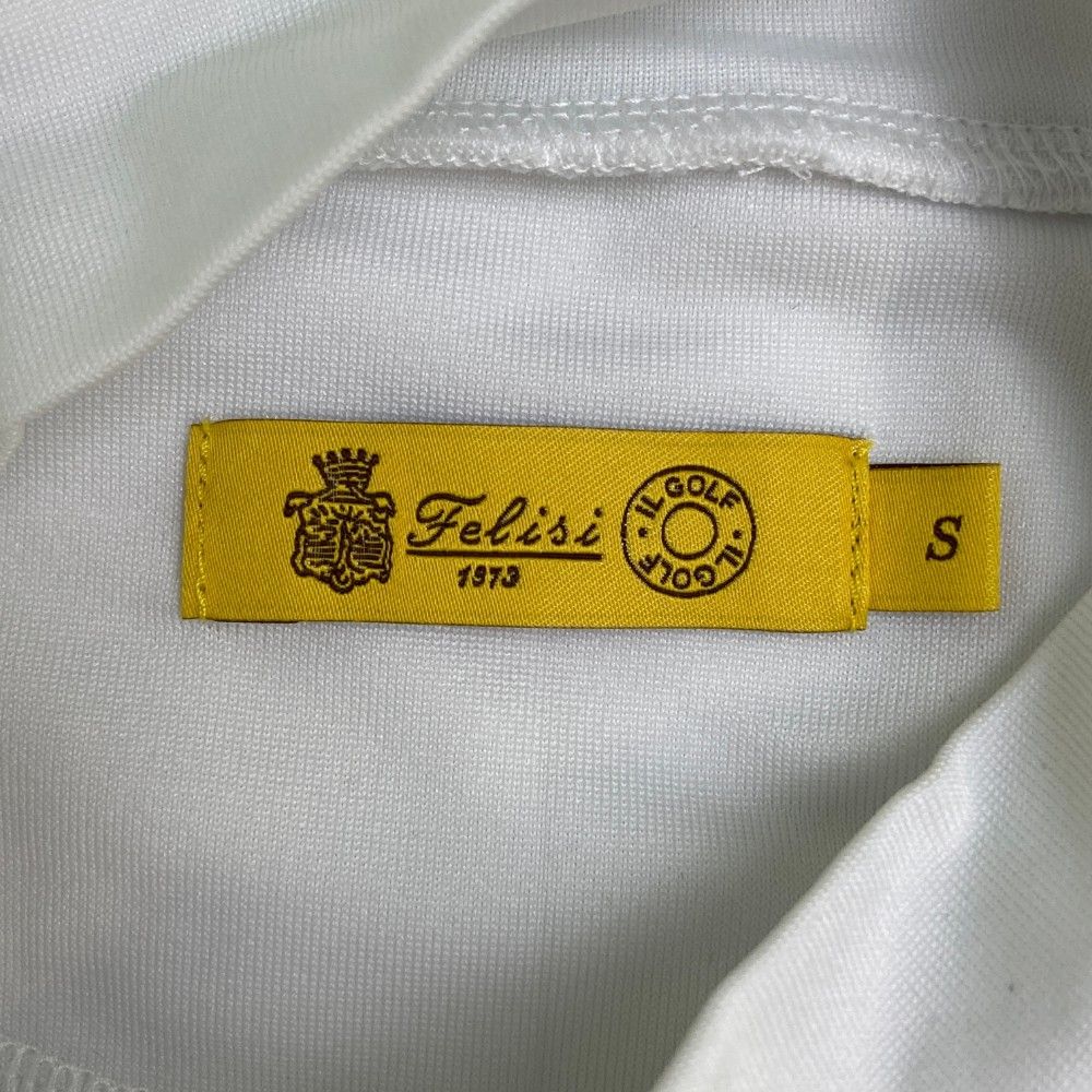 サイズ：S Felisi フェリージ IL GOLF ハイネック半袖Tシャツ ボーダー柄 ホワイト系 [240101422611] ゴルフウェア レディース ストスト Felisi Golf tシャツ メンズ｜Felisi Golf（フェリージ ゴルフ