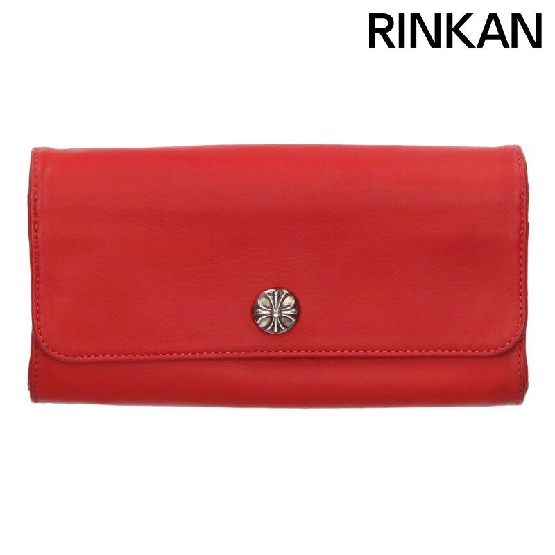 クロムハーツ JUDY/ジュディ クロスボタンレザーウォレット財布 メンズ