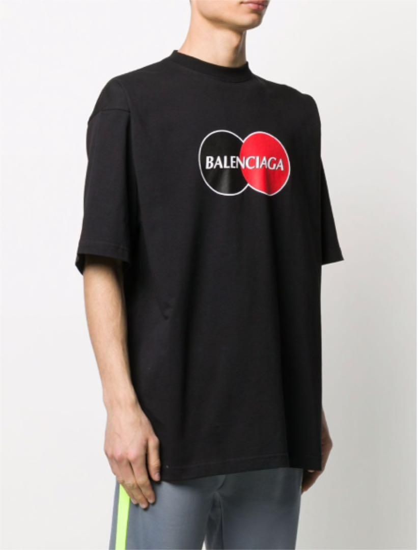 新品】BALENCIAGA 20AW プリント Tシャツ ブラック L-