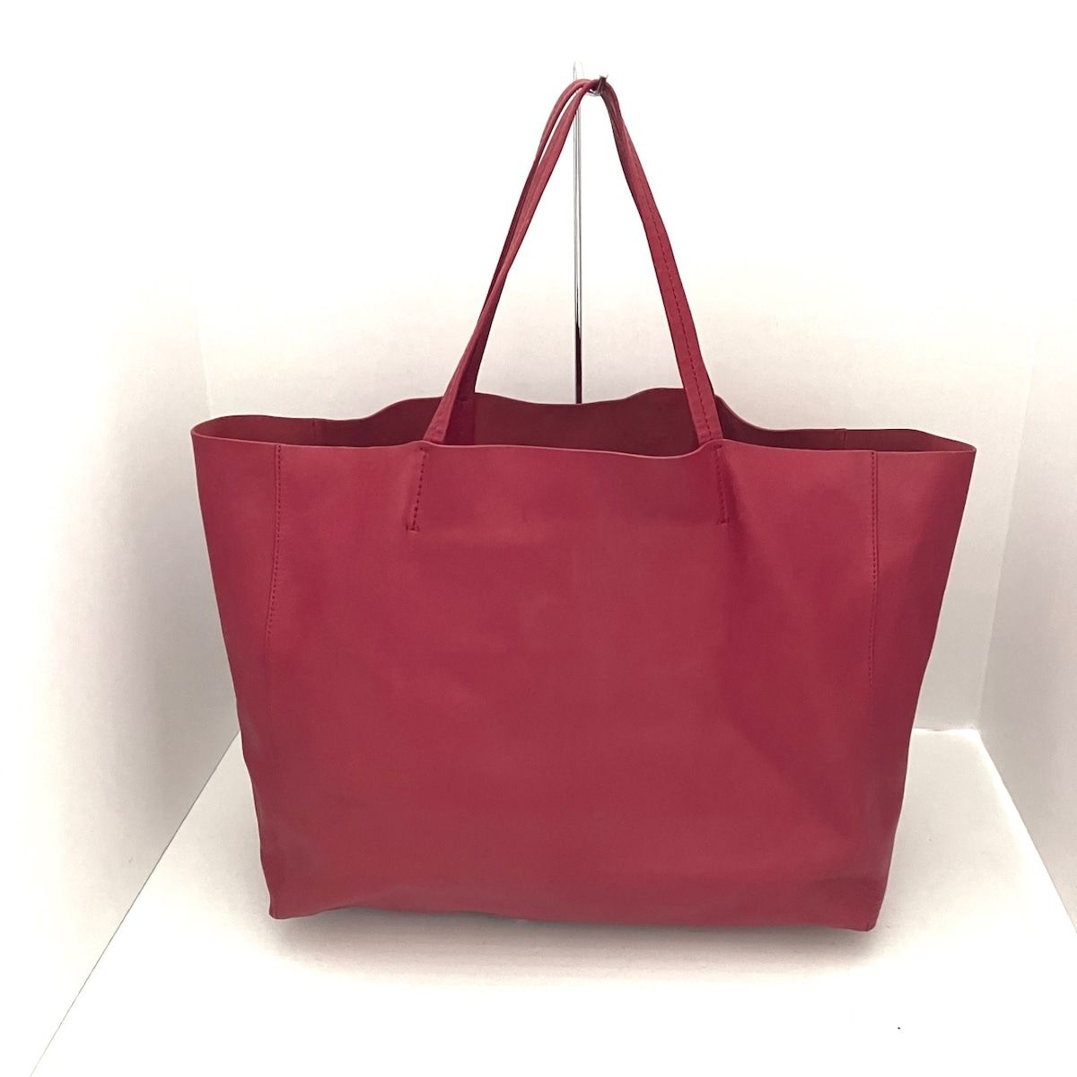 CELINE(セリーヌ) トートバッグ ホリゾンタルカバ レッド レザー