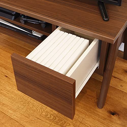 ファッションショー コンパクト 一人暮らし 配線をすっきりまとめるコード収納スペース テレビボード AV機器 ゲーム機 DVDなどをたっぷり収納できる ローボード おしゃれなダークブラウンの木目調 幅80.1 テレビ台 奥行40.3 高さ42 白井産業 センチ 型テレビ用 FB