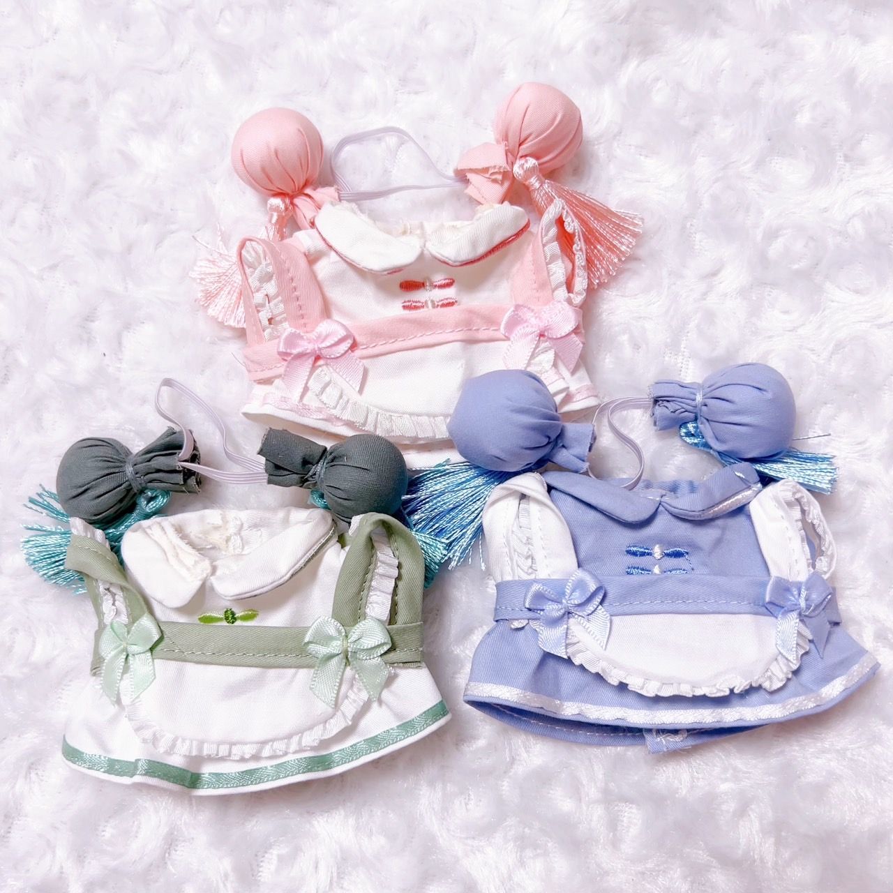 10cm ぬい服 かわいい ピンク チャイナ メイド服 ぬいぐるみ用