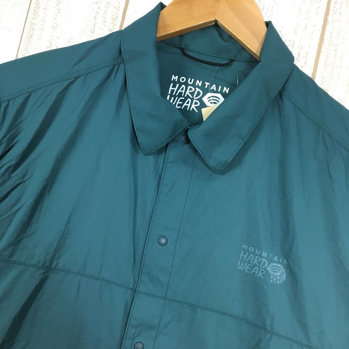 MENs S マウンテンハードウェア コア エアシェル シャツ ジャケット Kor AirShell Shirt Jacket ウィンドシェル MOUNTAIN HARDWEAR OE0400 318 Aqua Green グリーン系