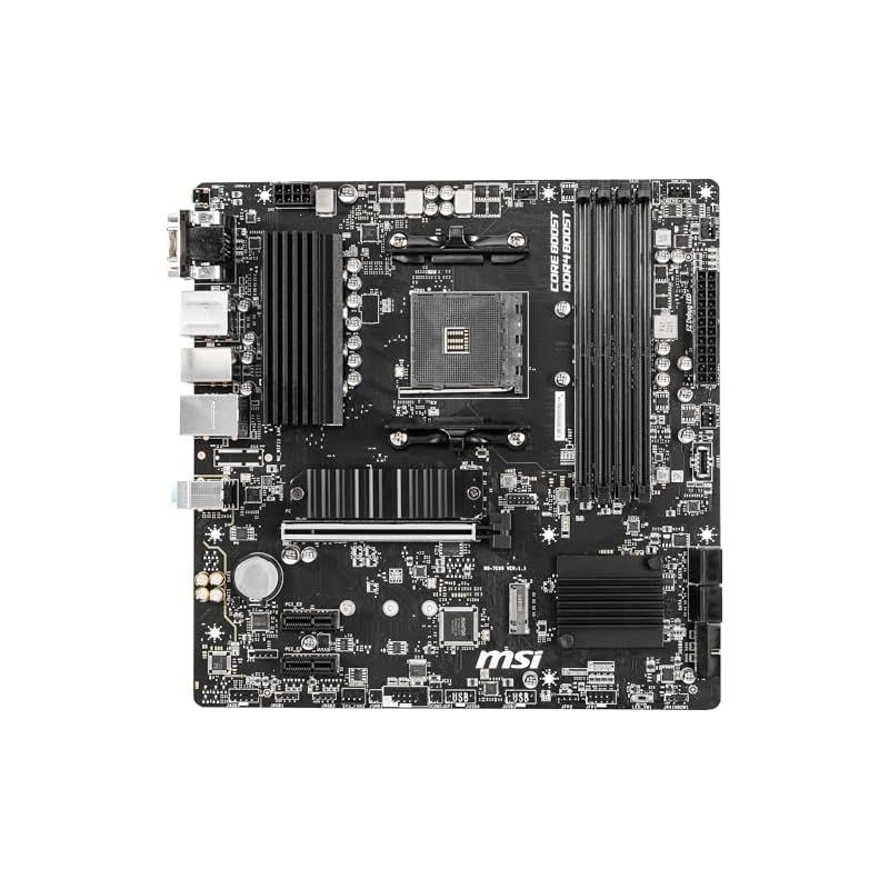 MSI B550M PRO-VDH AMD Ryzen 5000 4000G 3000シリーズプロセッサ対応 Socket AM4 DDR4 PCIe4.0対応 Micro-ATX マザーボード MB6468 0