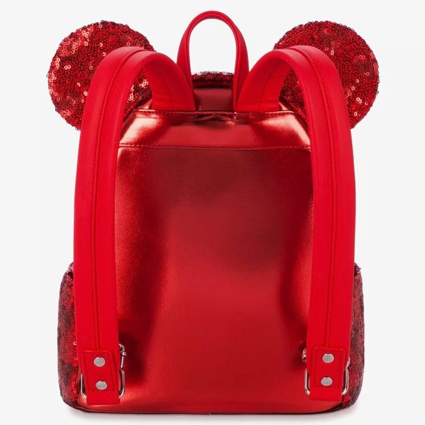 loungefly ラウンジフライ Disney ディズニー スパンコール 赤 loungefly ラウンジフライ Disney ディズニー スパンコール 赤