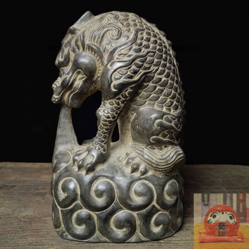 石彫 獅子　印材　彫刻 置物 金運 開運 風水 魔除　骨董 古美術　インテリア Amazon.co.jp: 石彫 獅子 印材 彫刻 置物 金運 開運 風水 魔除