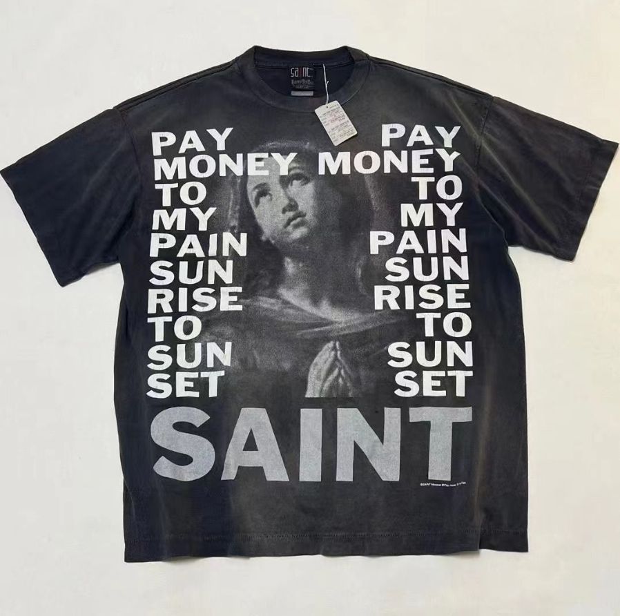 極美品 SAINT Mxxxxxx セントマイケル SS TEE PAIN 半袖 Tシャツ 