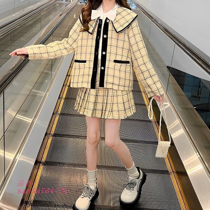 入園式 プリーツスカート