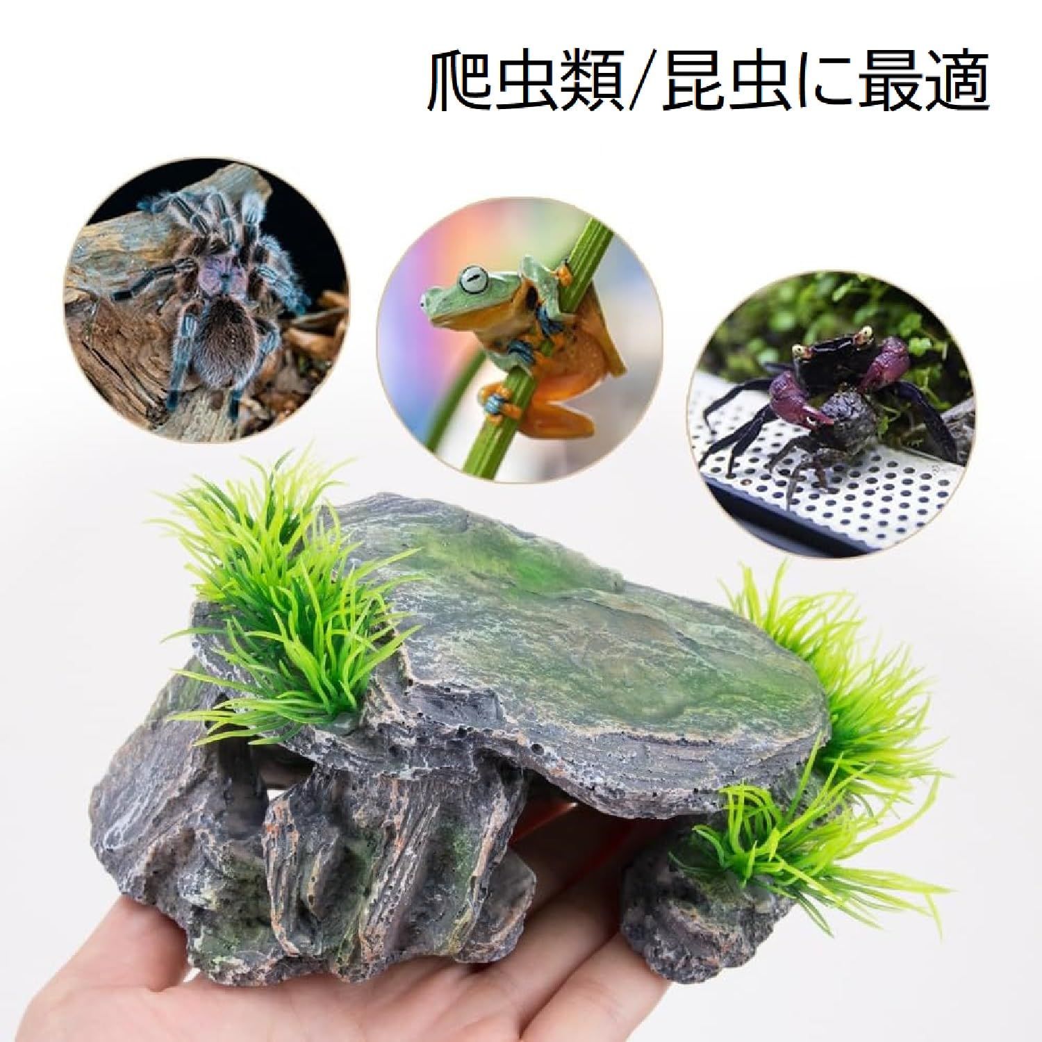 迅速発送】koundeneko 爬虫類 シェルター 亀 隠れ家 カメ隠し 休憩