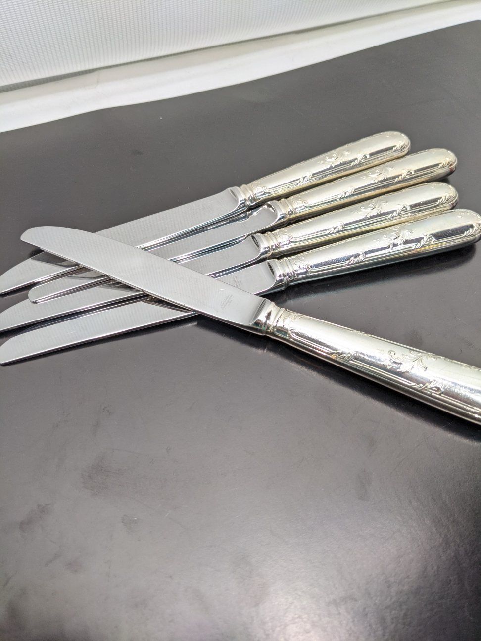 ノリタケ テーブルナイフ 24.5cm カブリオレ柄 5本セット E.P.N.S