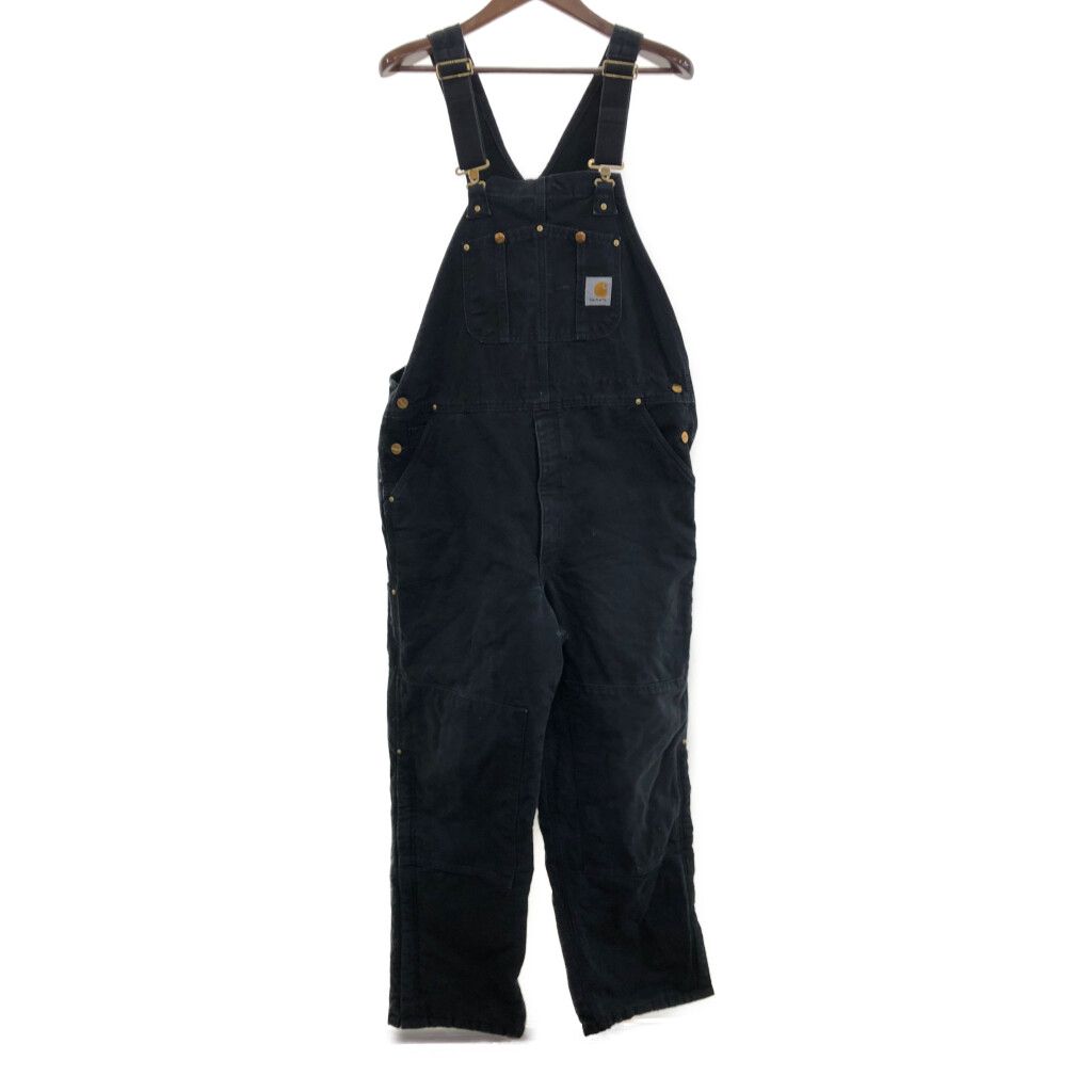 90s USA製 カーハート 襤褸 ダメージ ダック ダブルニー オーバーオール 古着 90年代～ カーハート Carhartt ダブルニー ダック