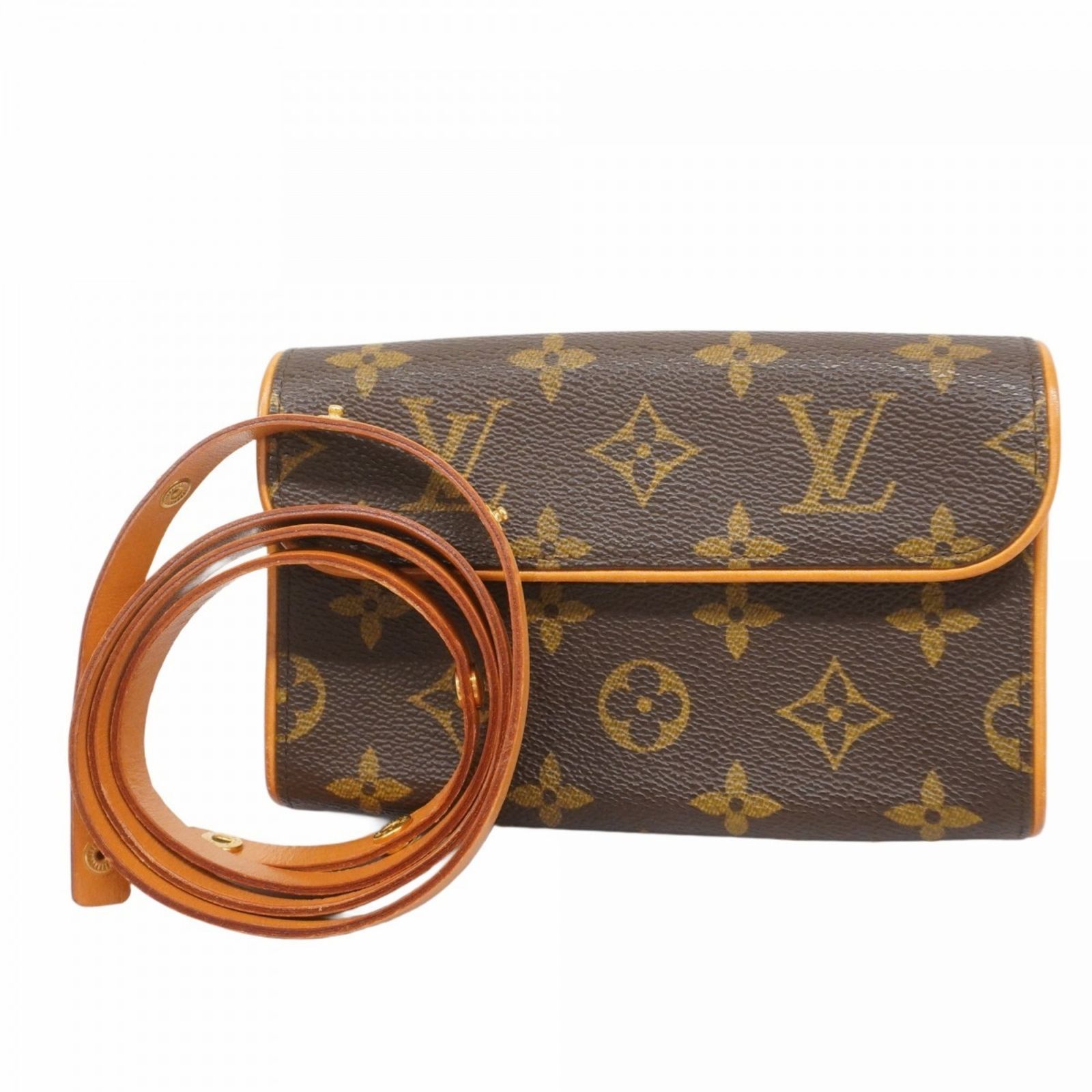 ルイ ヴィトン Louis Vuitton ルイ ヴィトン ウエストバッグ モノグラム ポシェットフロランティーヌ M51855 ブラウンレディース