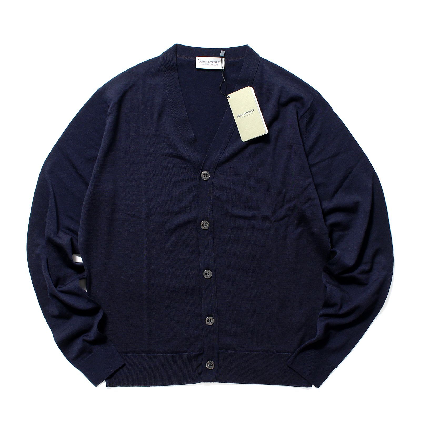 新品未使用】 ジョンスメドレー JOHN SMEDLEY メンズ 長袖 30G Vネック