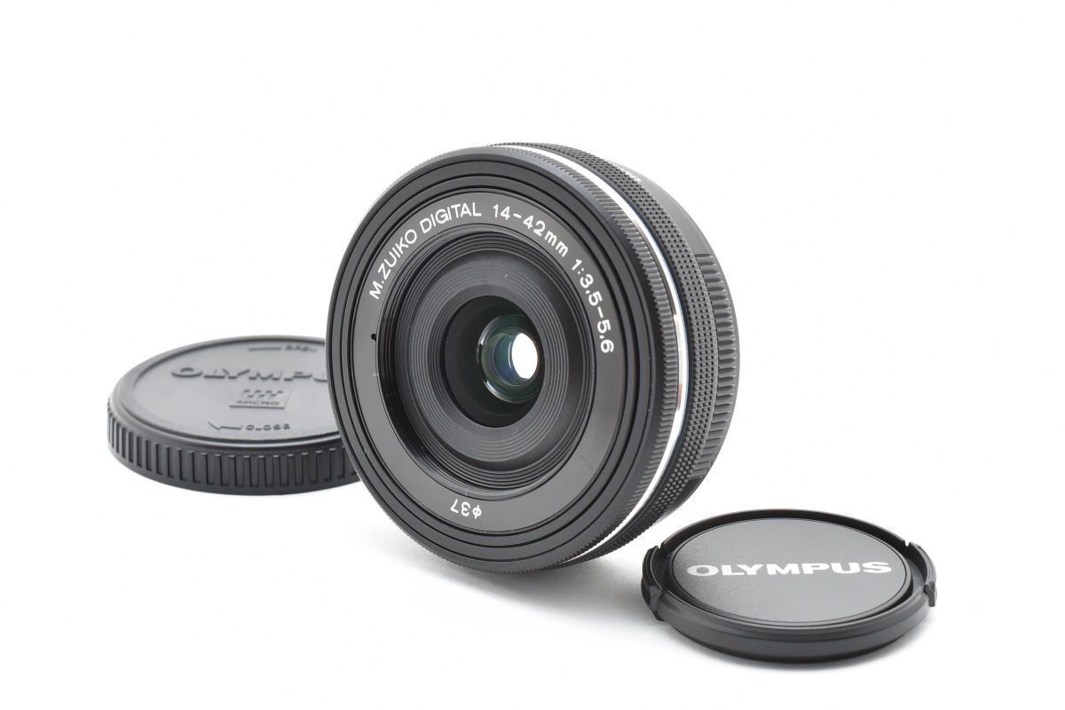 美品 OLYMPUS M.ZUIKO DIGITAL ED 14-42mm F3.5-5.6 EZ ブラック