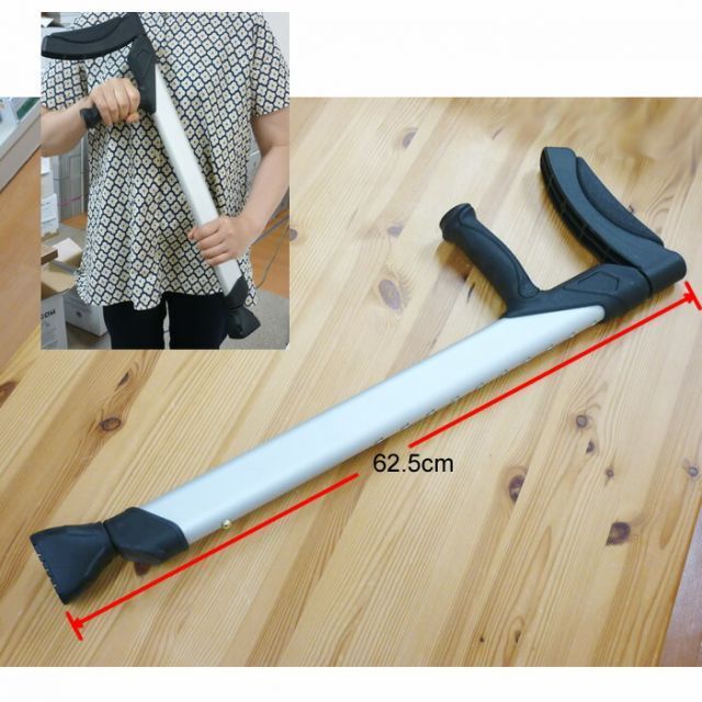 ユニバーサル伸縮式松葉杖 MY-1198 1本 サイズ 全長 625～1380 mm 約800 g 携帯松葉杖