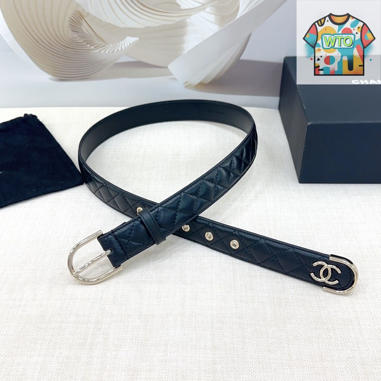 上品エレガンス魅力【CHANEL】ベルト CHANEL シャネル エレガントカジュアルベルト10-3 - メルカリ