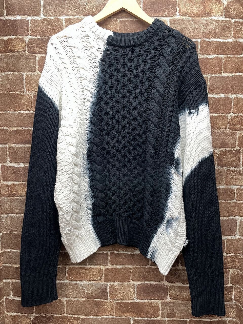 STUSSY 23aw Tie Dye Fisherman sweater ステューシー