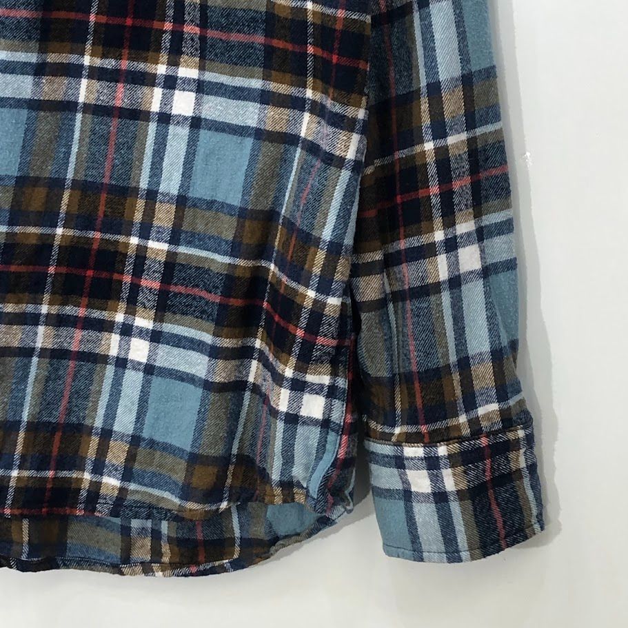 EDDIE BAUER エディーバウアー ネルシャツ チェック ヘリンボーン 長袖