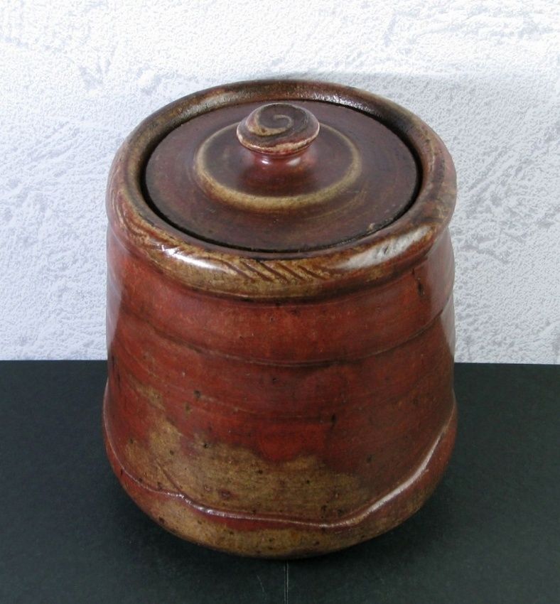 古陶磁 瀬戸焼 鉄釉水指 注文 幅：19.7cm 木箱付 茶道具/24b047 2025年