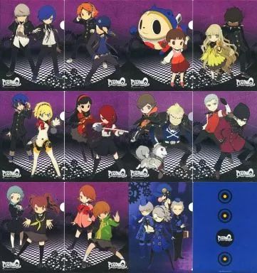 クリアファイル ビジュアルクリアファイル6種セット 3DSソフト ペルソナQ シャドウ オブ ザ ラビリンス エビテン 特典