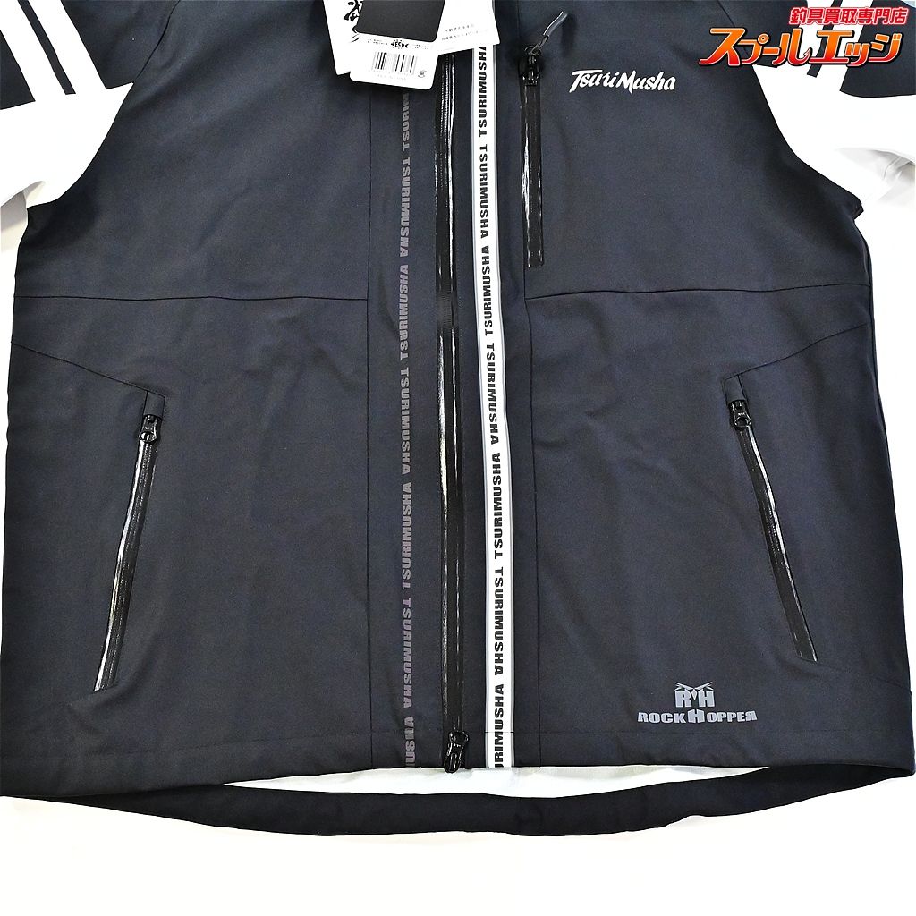 釣武者 テクニカルアーム3レイヤーレインスーツ グレー 【釣武者