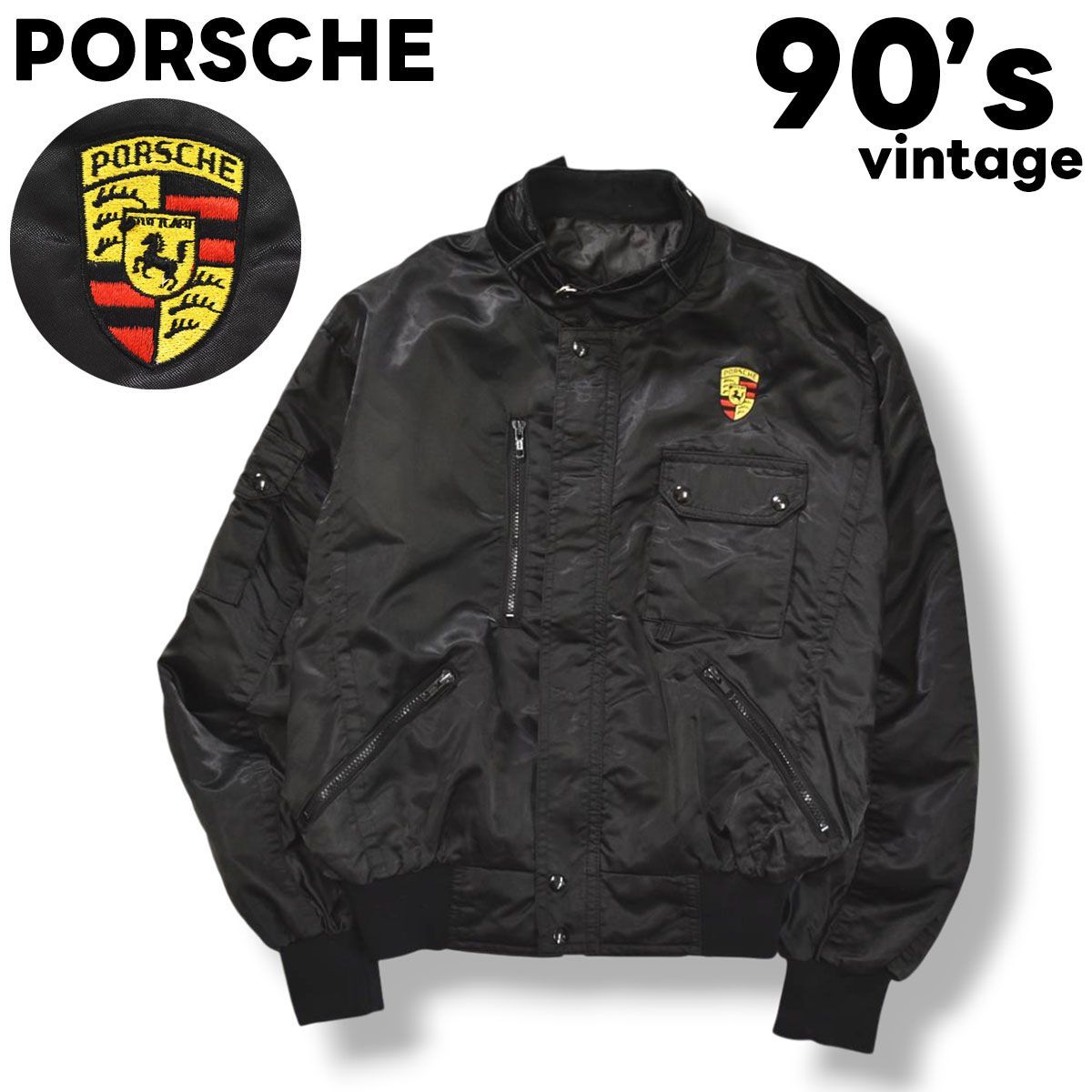 90s ヴィンテージ カナダ製 アストロ ASTRO ポルシェ PORSCHE ナイロン 